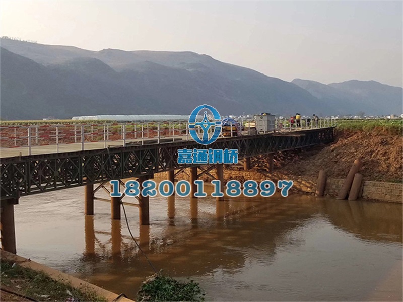 云南紅河州彌蒙鐵路竹園界51米長(zhǎng)、6米寬鋼橋